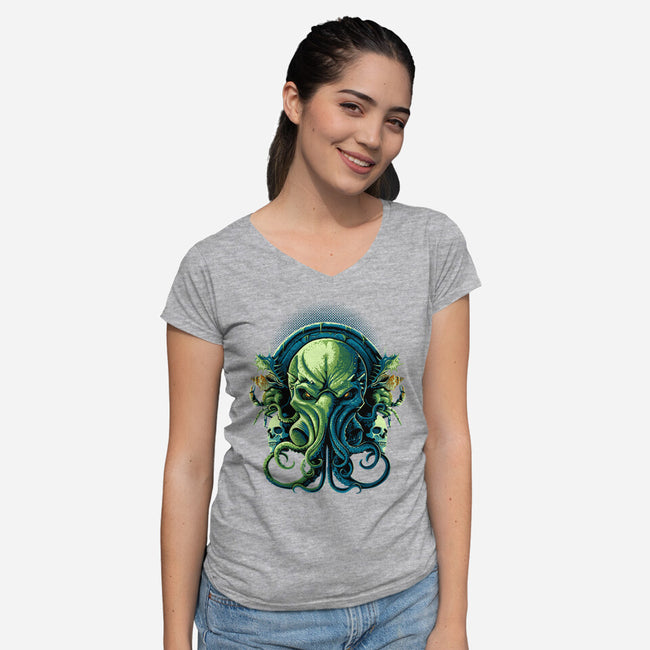 Seas Of Infinity-womens v-neck tee-daobiwan