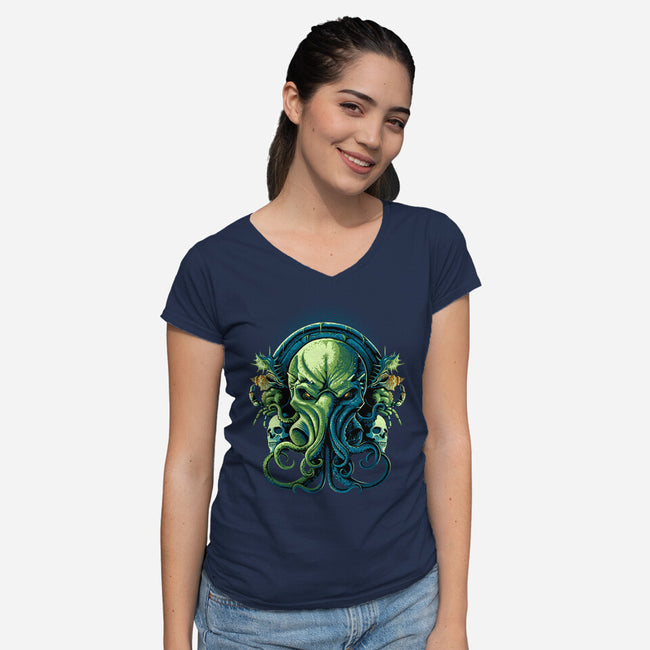 Seas Of Infinity-womens v-neck tee-daobiwan