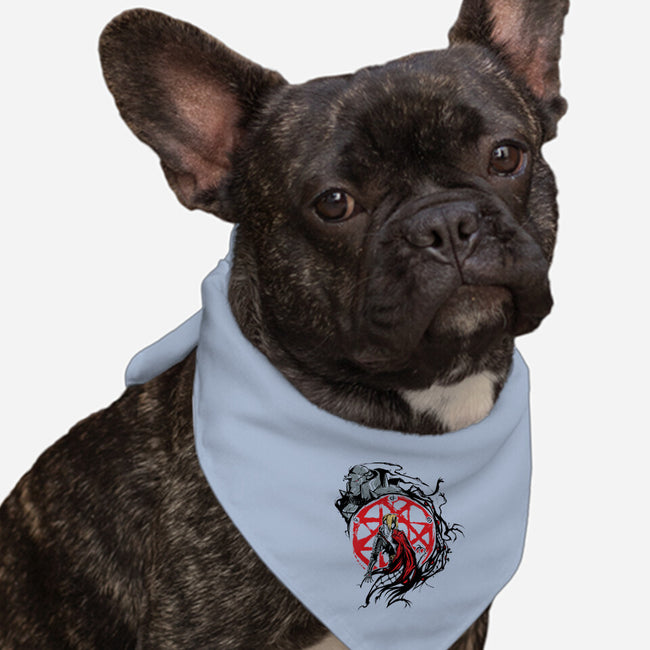 Fullmetal Circle-dog bandana pet collar-Fearcheck