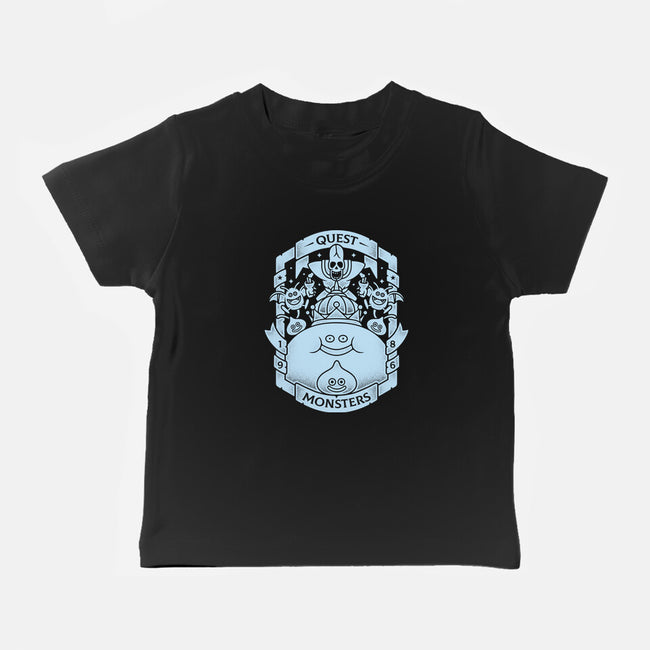 Quest Monsters-baby basic tee-Alundrart