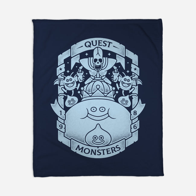 Quest Monsters-none fleece blanket-Alundrart