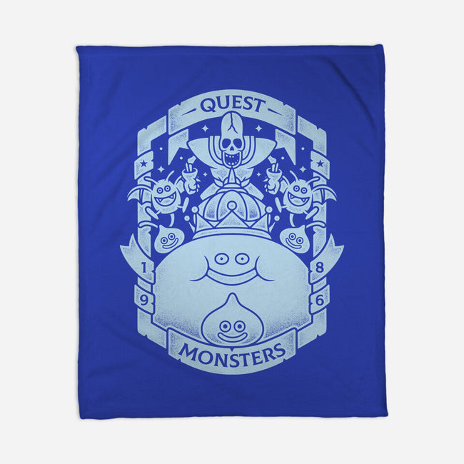 Quest Monsters-none fleece blanket-Alundrart
