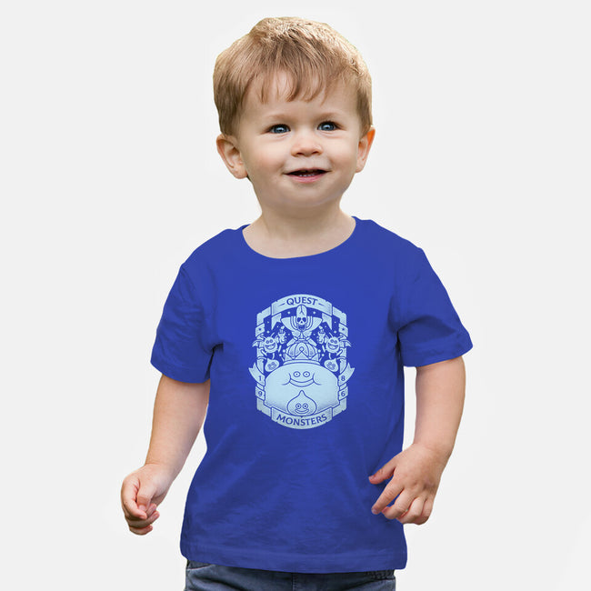 Quest Monsters-baby basic tee-Alundrart