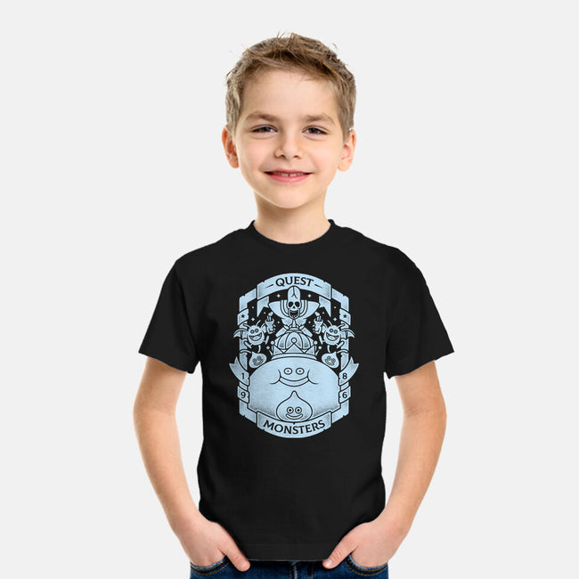 Quest Monsters-youth basic tee-Alundrart