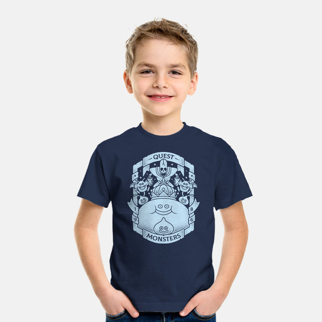 Quest Monsters-youth basic tee-Alundrart