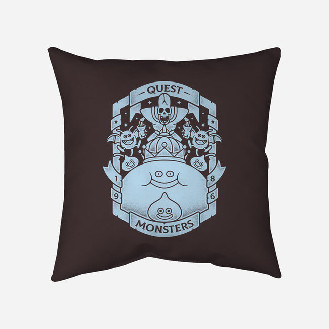 Quest Monsters-none removable cover w insert throw pillow-Alundrart