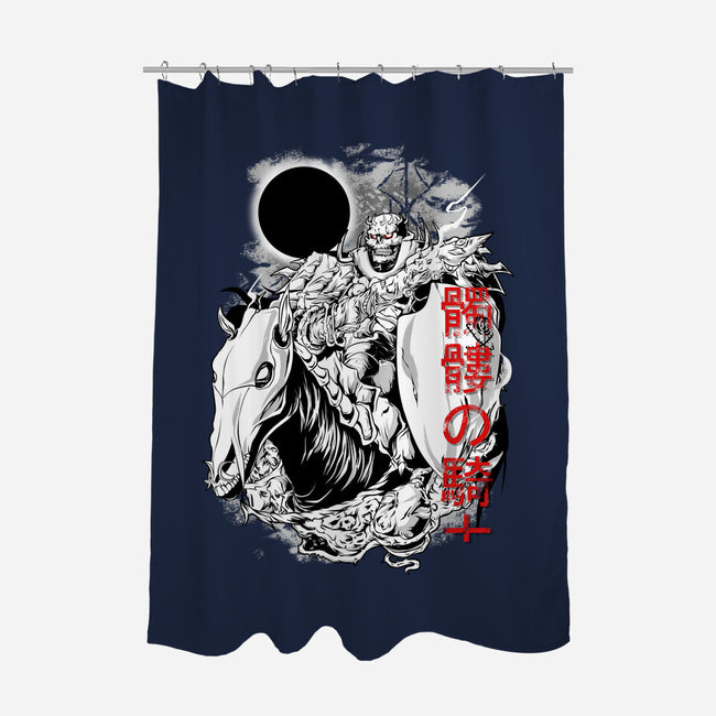 The Legendary Knight-none polyester shower curtain-Guilherme magno de oliveira