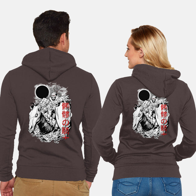 The Legendary Knight-unisex zip-up sweatshirt-Guilherme magno de oliveira