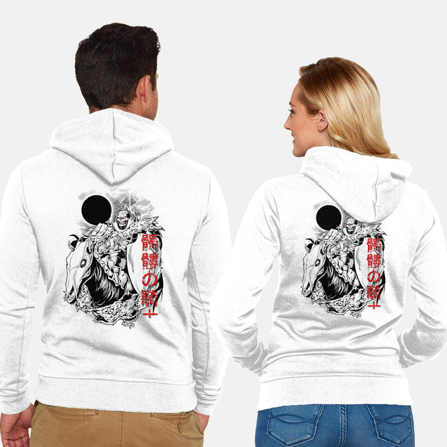 The Legendary Knight-unisex zip-up sweatshirt-Guilherme magno de oliveira