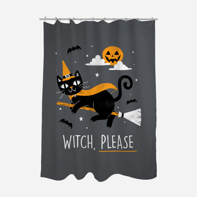 Witch Pls-none polyester shower curtain-paulagarcia