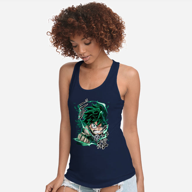 Deku Smash-womens racerback tank-Duardoart