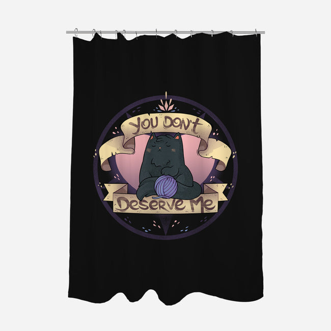 You Don't Deserve Me-none polyester shower curtain-2DFeer