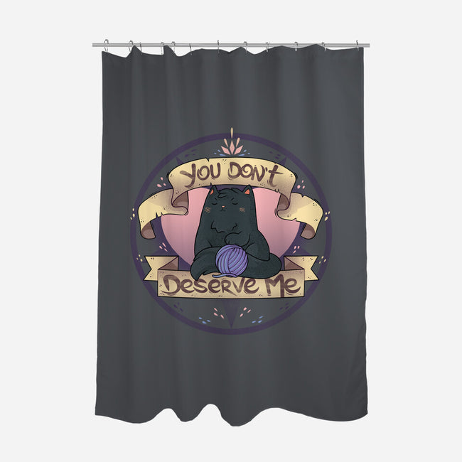 You Don't Deserve Me-none polyester shower curtain-2DFeer