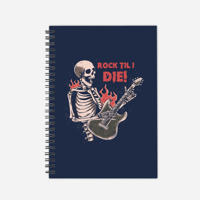 Rock Til I Die-none dot grid notebook-turborat14