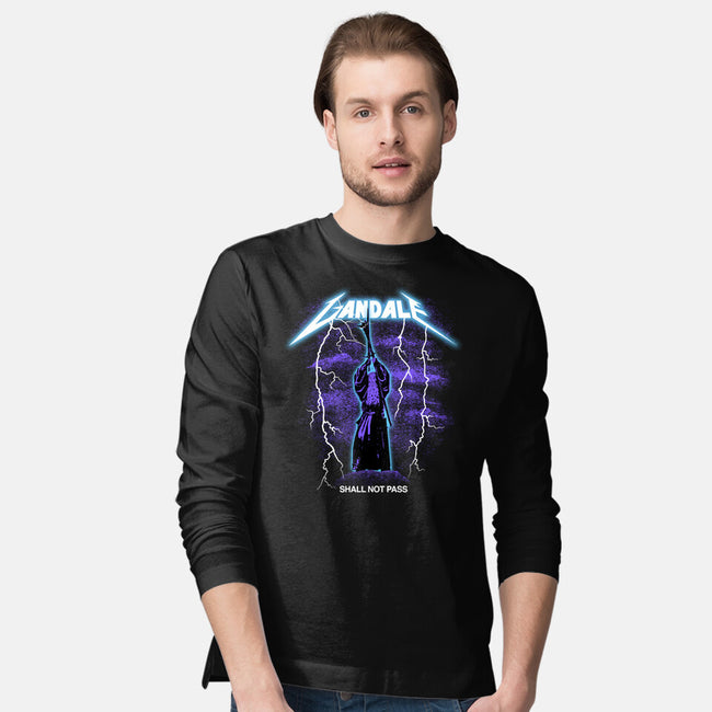 Shall Not Pass-mens long sleeved tee-rocketman_art