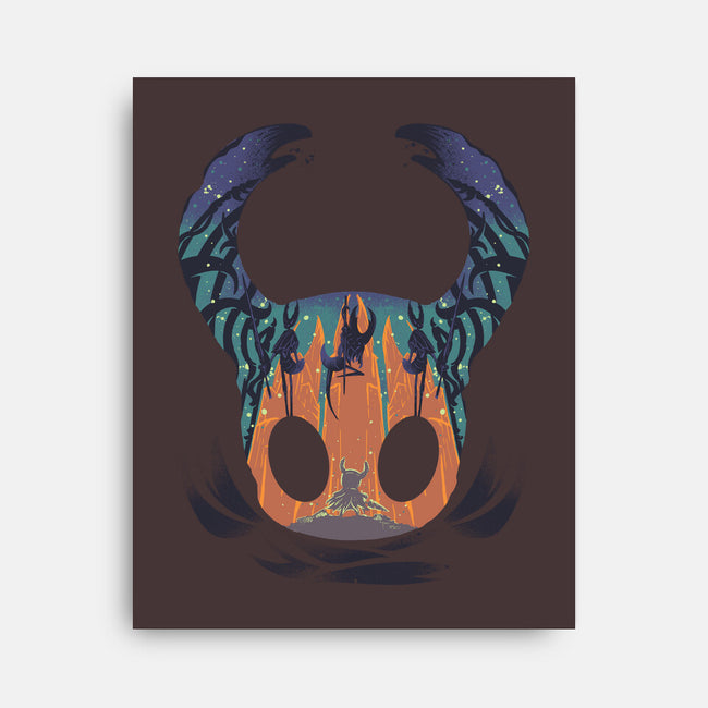 Knight-none stretched canvas-RamenBoy