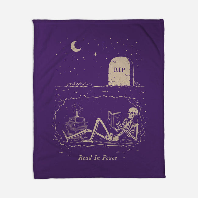 Read In Peace-none fleece blanket-dfonseca