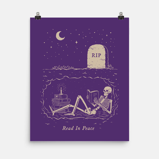 Read In Peace-none matte poster-dfonseca