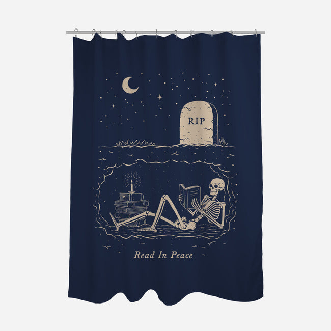 Read In Peace-none polyester shower curtain-dfonseca