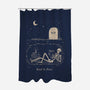 Read In Peace-none polyester shower curtain-dfonseca