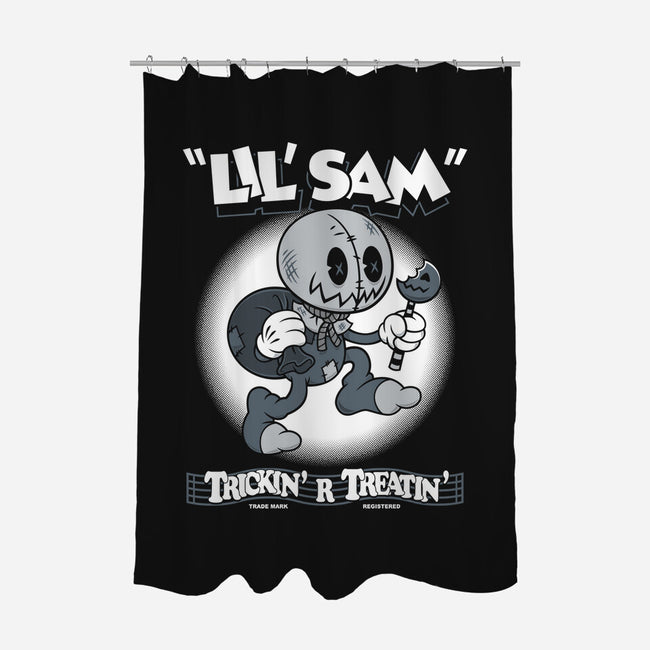 Lil Sam-none polyester shower curtain-Nemons