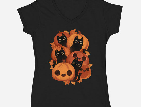 Pumpkins And Black Cats