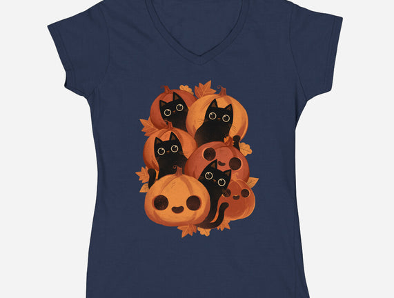 Pumpkins And Black Cats