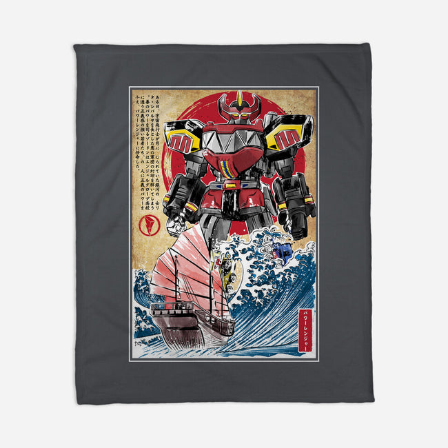 Megazord In Japan-none fleece blanket-DrMonekers