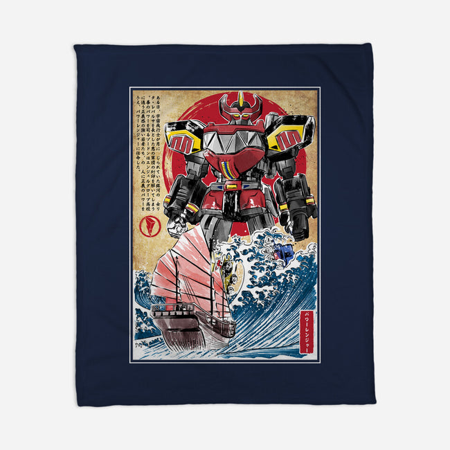 Megazord In Japan-none fleece blanket-DrMonekers