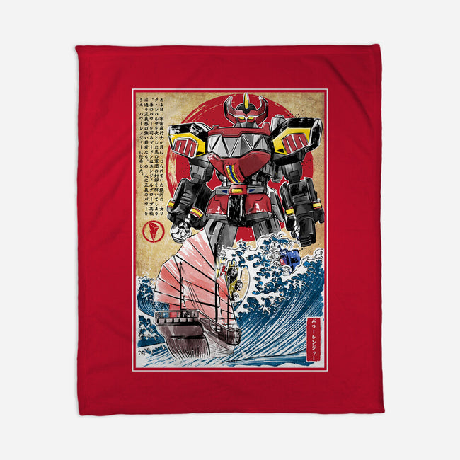 Megazord In Japan-none fleece blanket-DrMonekers