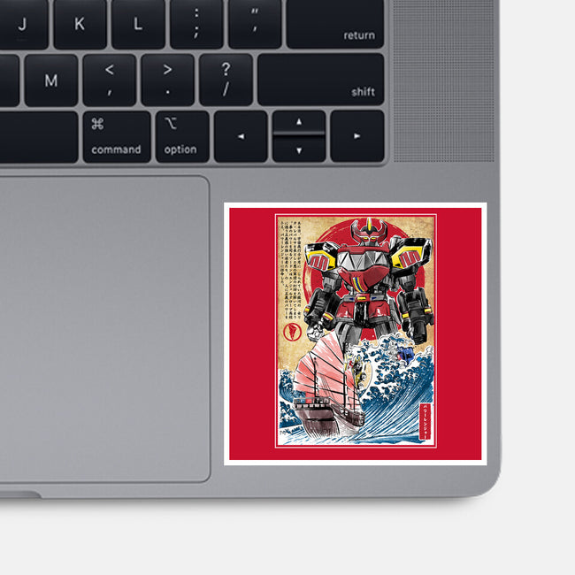 Megazord In Japan-none glossy sticker-DrMonekers