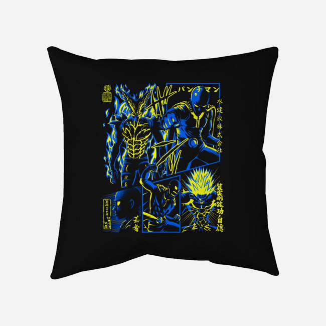 Punch Manga-none removable cover throw pillow-albertocubatas
