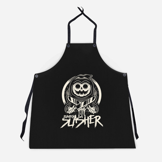 Pumpkin The Slasher-unisex kitchen apron-Logozaste