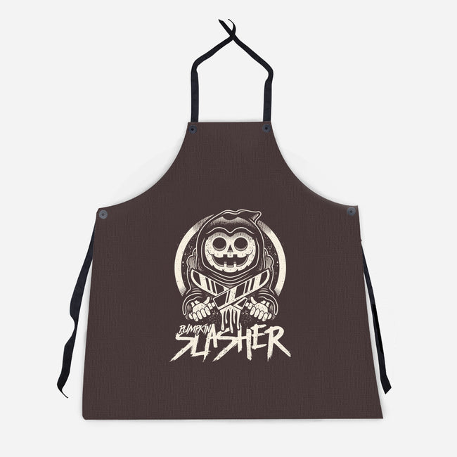 Pumpkin The Slasher-unisex kitchen apron-Logozaste