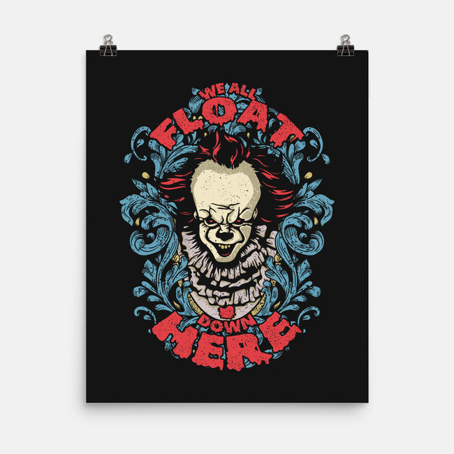 We All Float Down Here-none matte poster-turborat14