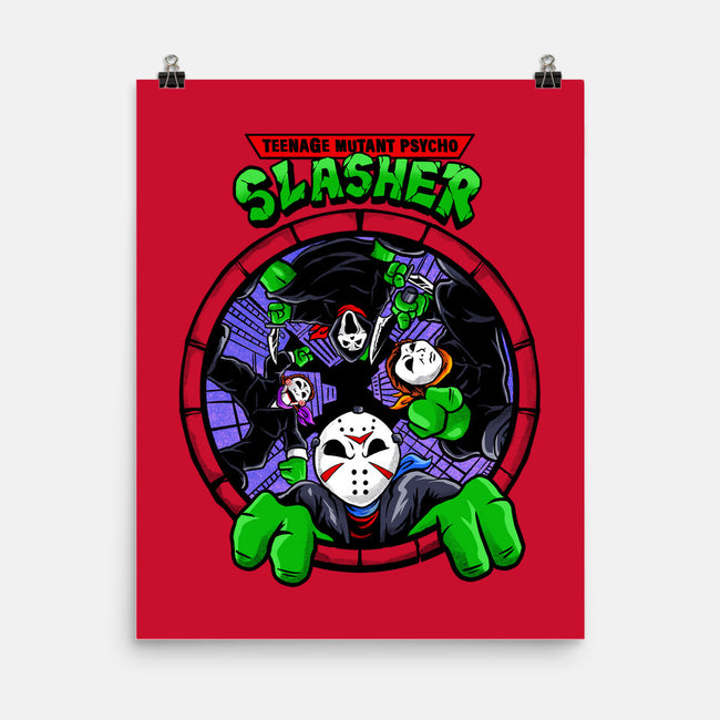 Four Slashers-none matte poster-spoilerinc