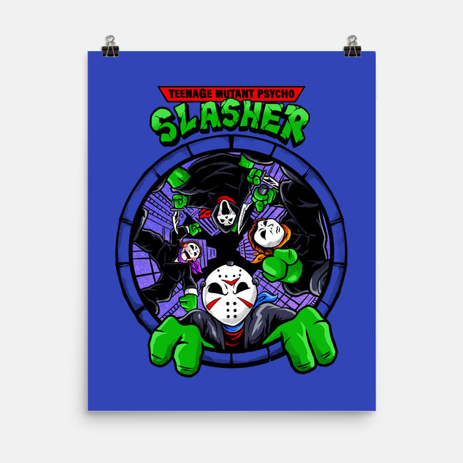 Four Slashers-none matte poster-spoilerinc