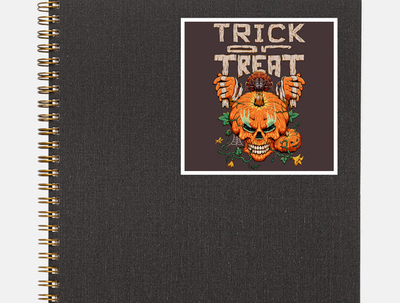 Trick or Treat Pumpkin Skull