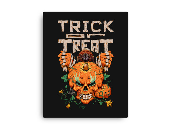 Trick or Treat Pumpkin Skull