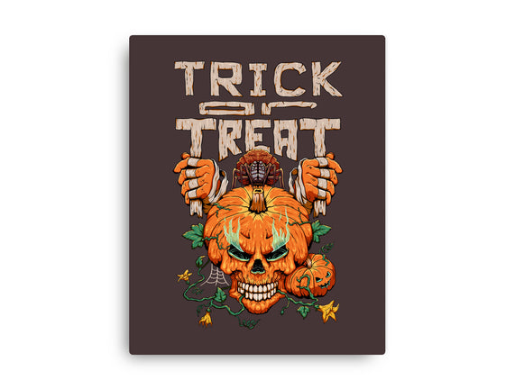 Trick or Treat Pumpkin Skull