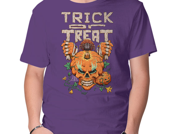 Trick or Treat Pumpkin Skull