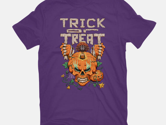 Trick or Treat Pumpkin Skull