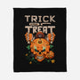 Trick or Treat Pumpkin Skull-none fleece blanket-wahyuzi