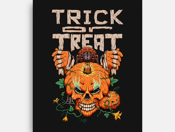 Trick or Treat Pumpkin Skull