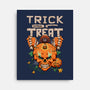 Trick or Treat Pumpkin Skull-none stretched canvas-wahyuzi