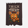 Trick or Treat Pumpkin Skull-none polyester shower curtain-wahyuzi
