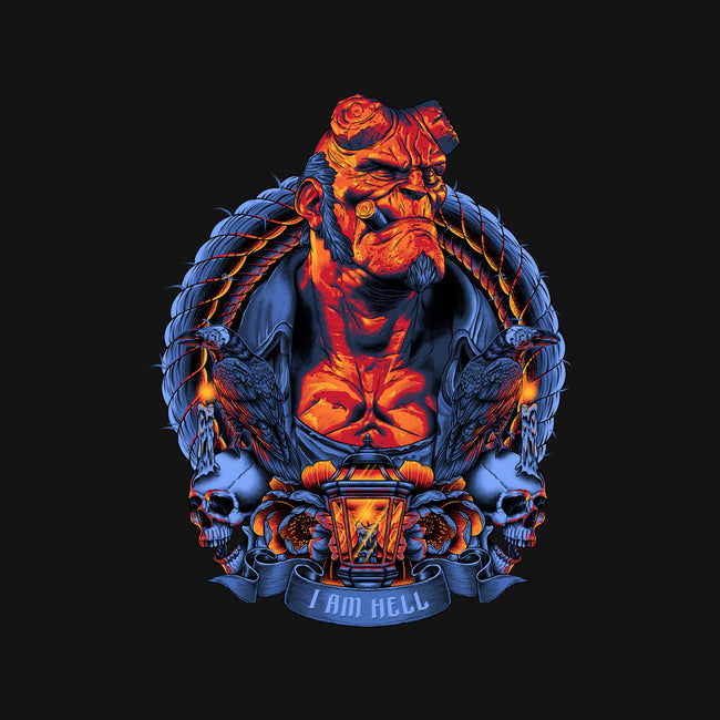 I Am Hell-unisex zip-up sweatshirt-Badbone Collections