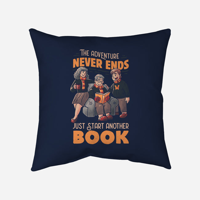 The Adventure Never Ends-none removable cover w insert throw pillow-tobefonseca