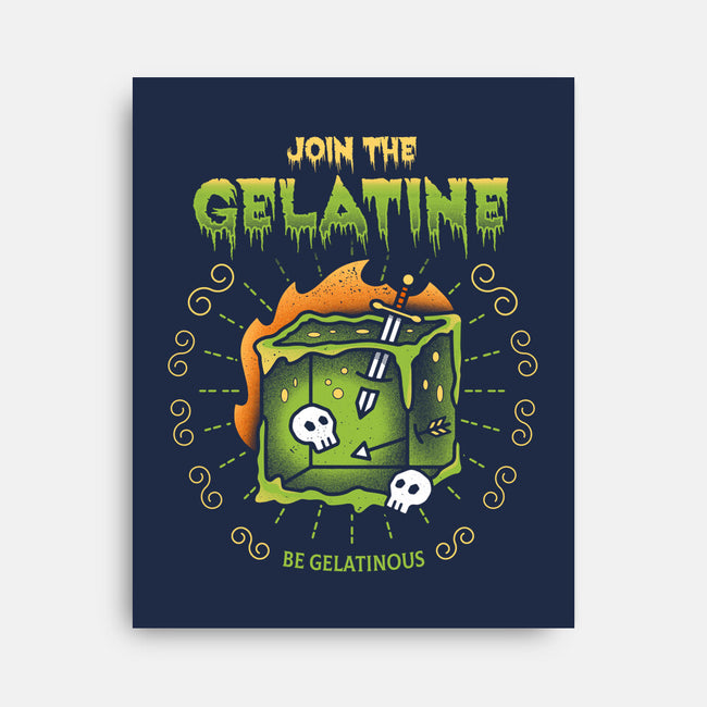 Join The Gelatine-none stretched canvas-Logozaste
