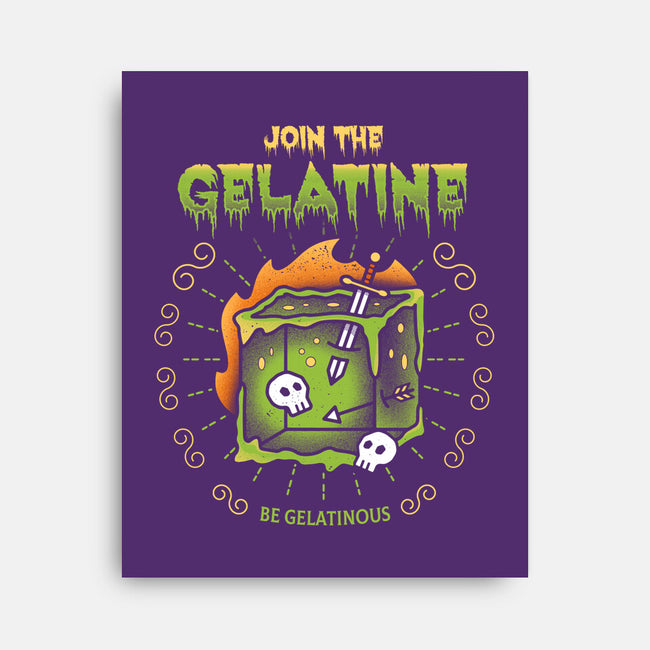 Join The Gelatine-none stretched canvas-Logozaste